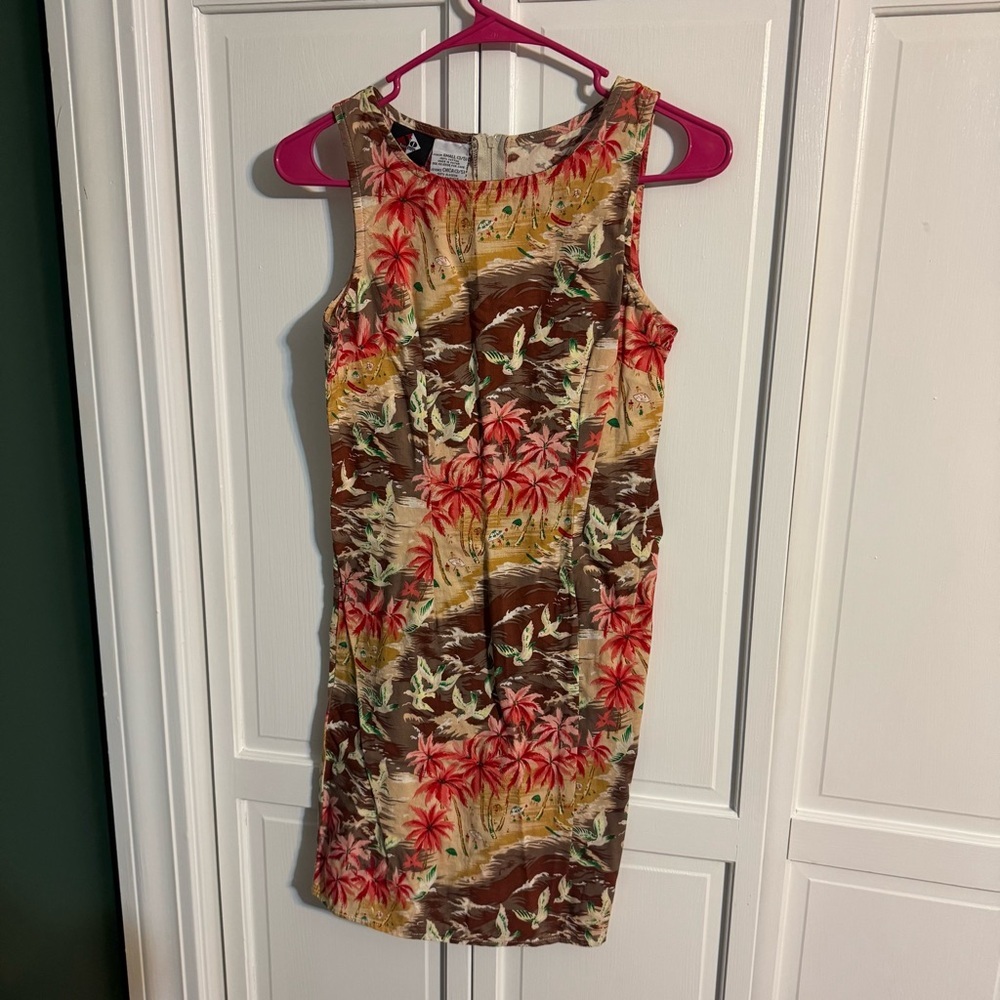No Boundaries Multicolor Tropical Mini Dress